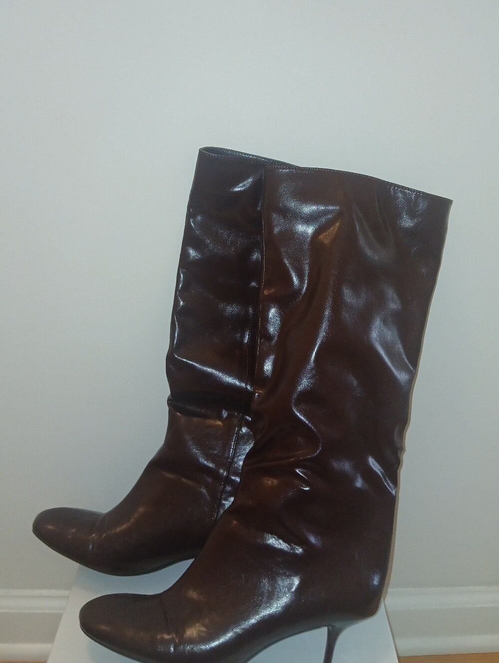 Burgundy Knee Boots
